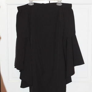 Lulu's Black Off the Shoulder Dress